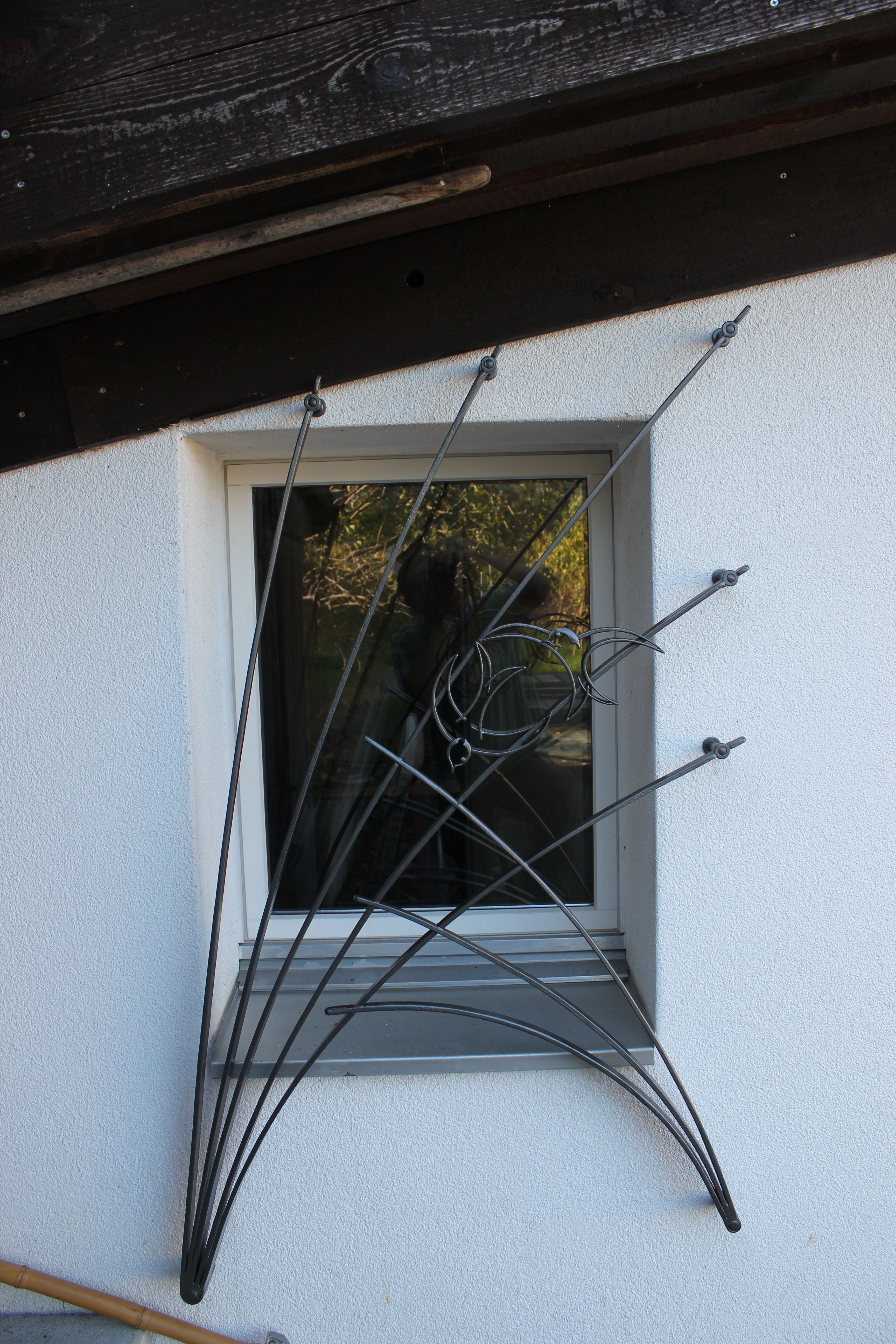 Ozdobná kovaná mříž